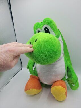 Nintendo Super Mario Yoshi Plush Kids Plush Mini Backpack With Straps 16in